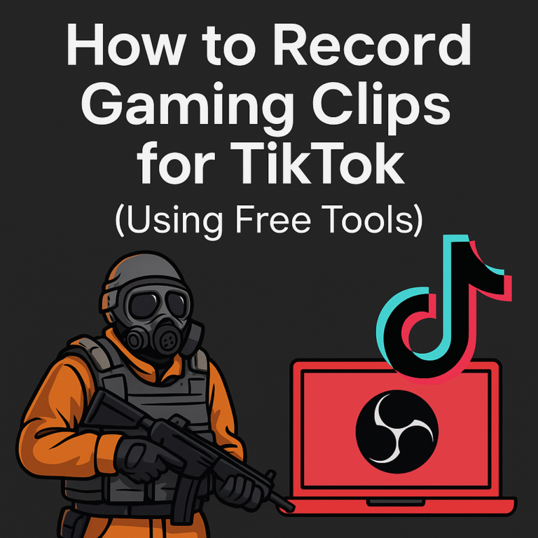How to Record Gaming Clips for TikTok