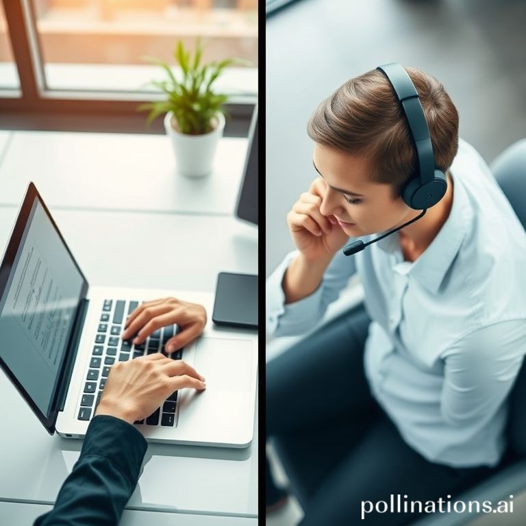 A split-screen visual showing a professional efficiently batching tasks: one side shows a hand quickly typing emails on a laptop, the other side shows a person making phone calls with a headset, both scenes exuding focus and organization, modern office setting, bright and clean, professional, high-resolution