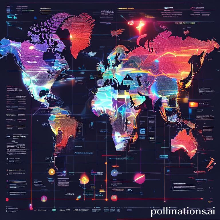 A detailed infographic showing the tiered risk-based approach of the EU AI Act, with different levels (unacceptable, high, limited, minimal) illustrated by icons and brief descriptions, set against a backdrop of a global map with glowing data lines, modern, digital, educational style, vibrant colors, high detail, 8k quality