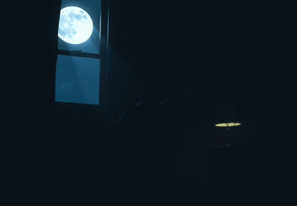 A solitary figure sits hunched over in a dimly lit room, head in hands, surrounded by shadows. The mood is somber and heavy with regret, with a single beam of moonlight cutting through a window, illuminating dust motes. The room is sparse, perhaps a small apartment or a study, emphasizing isolation. The color palette is muted blues and grays, with a touch of warm light from a distant lamp. Realistic, cinematic, highly detailed, 8k quality, photorealistic